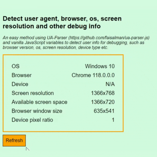 Detecting User OS and Screen Resolution with JavaScript and UAParser.gif